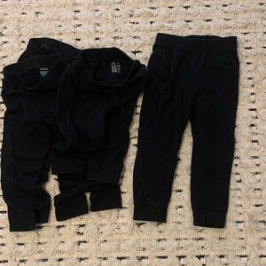 4 Pair of Cat & Jack Black Jersey Joggers - Lightweight 3T